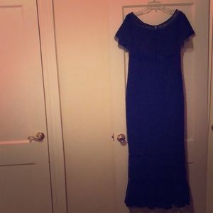 Tadashi shoji navy gown size xl